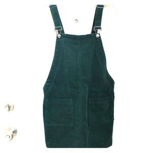 NWT Forever 21 corduroy overall dress